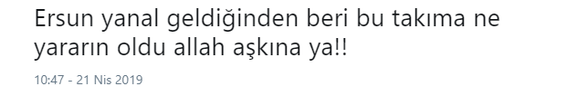 Taraftardan Ersun Yanal’a şok tepki!