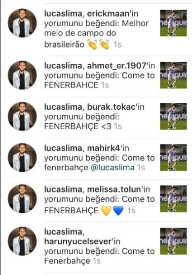 Lucas Lima, Fenerbahçe’ye doğru