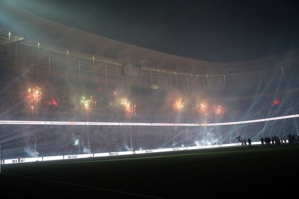 Maç sonunda Arena’da büyük çoşku!