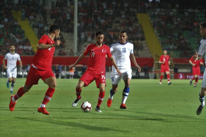 Türkiye - Özbekistan maçından kareler...