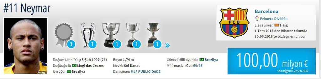 En değerli futbolcular