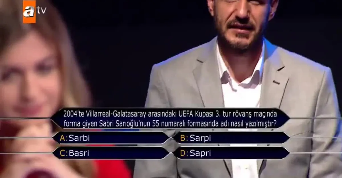 Kim Milyoner Olmak İster'de güldüren Sabri Sarıoğlu sorusu