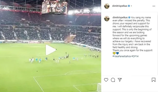 Son dakika spor haberi: Dimitrios Pelkas'tan Fenerbahçe taraftarına mesaj! - 1