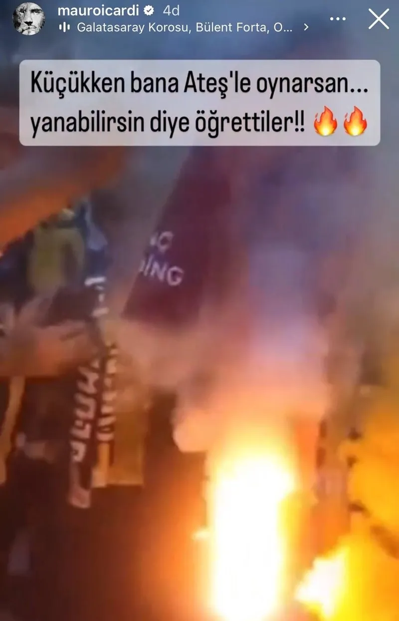 Icardi'den formasını yakan Fenerbahçe taraftarına göndermeli paylaşım! - 1