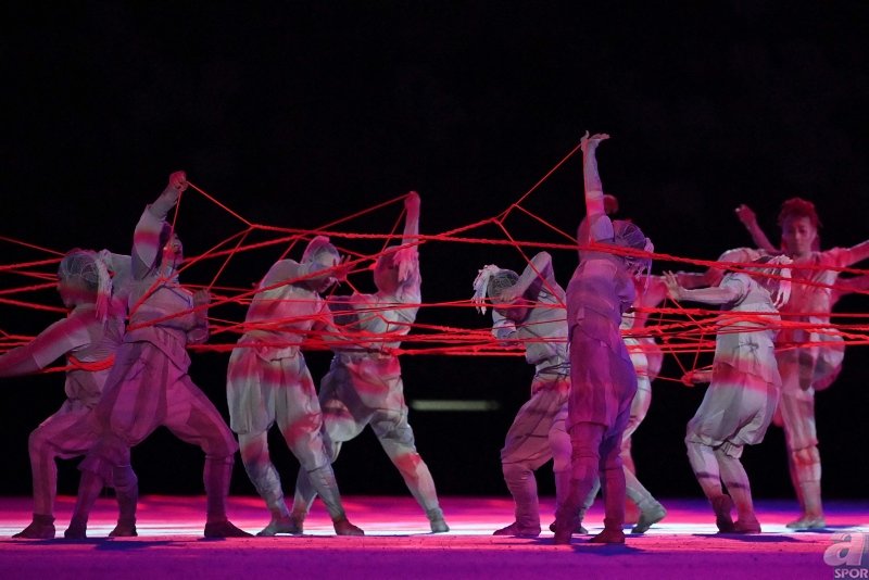 Son dakika spor haberi: Tokyo 2020 Olimpiyatları açılış töreninde dikkat çeken görüntüler!