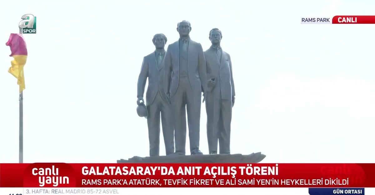 G.Saray'da anıt açılış töreni yapıldı!
