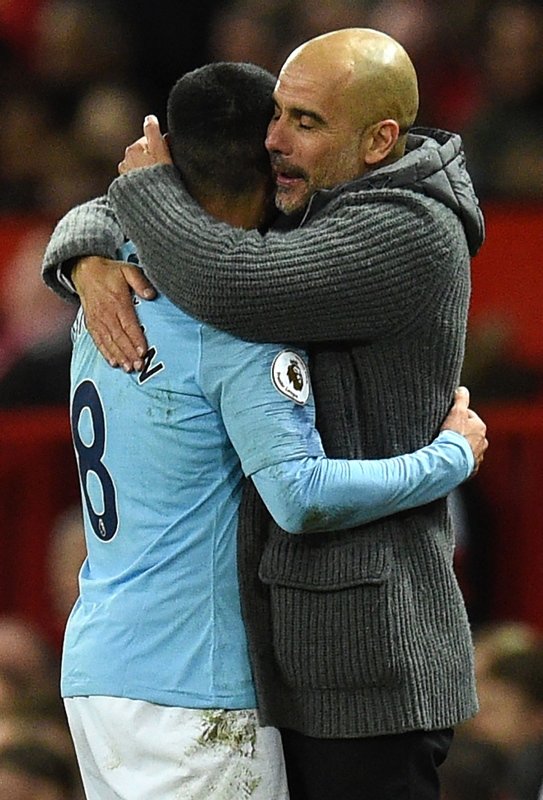 Manchester United - Manchester City maçından kareler...