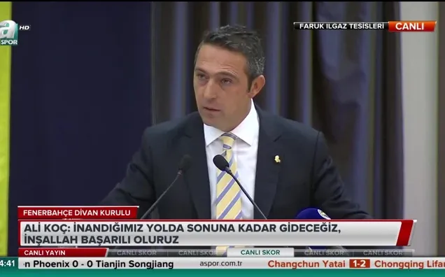 Ali Koç: 3 hoca da hatasını kabul etti