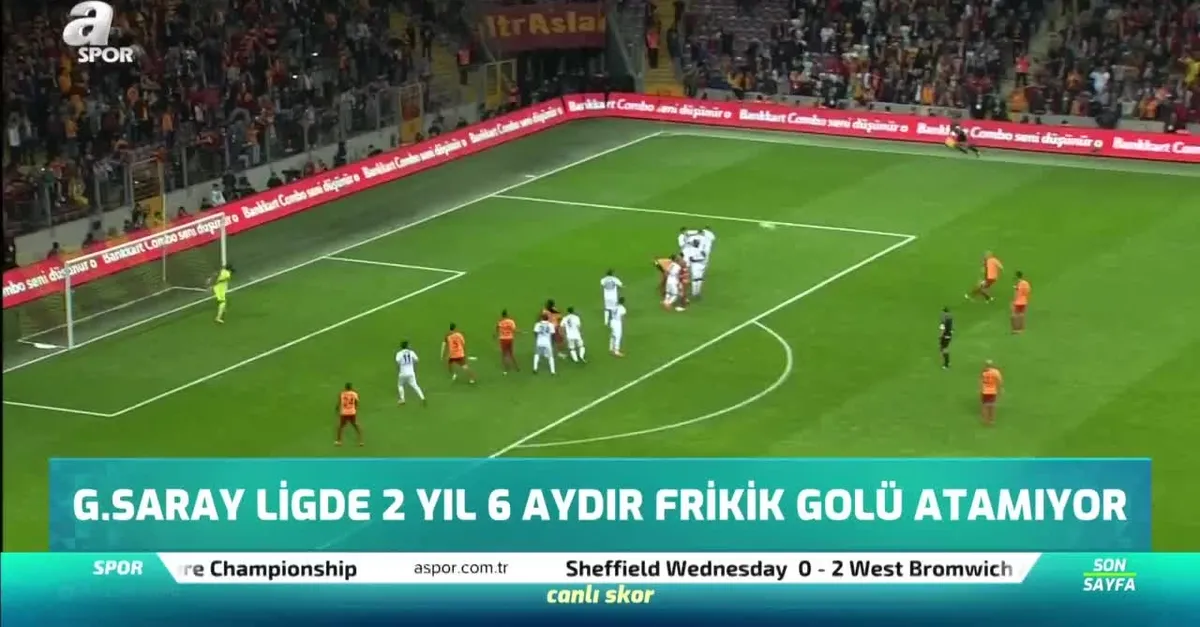 Galatasaray frikik golüne hasret