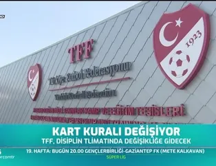Kart kuralı değişiyor