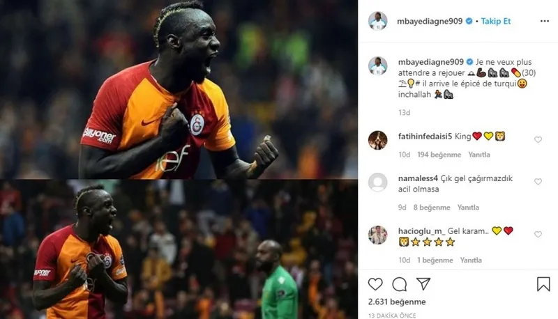 Diagne'den Galatasaray mesajı: Geliyorum - 1