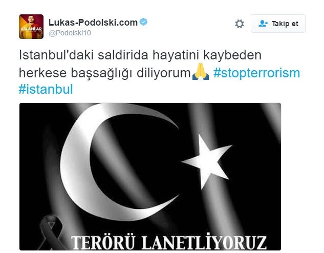 Futbol dünyasından teröre lanet!