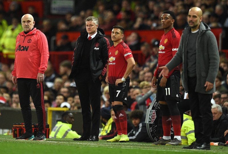 Manchester United - Manchester City maçından kareler...