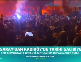 Galatasaray'dan Kadıköy'de tarihi galibiyet