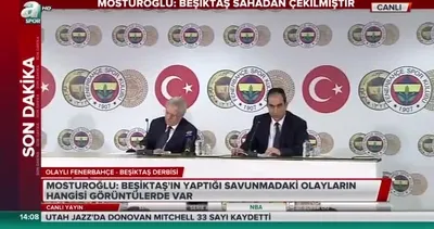 Mosturoğlu: ''Beşiktaş sahadan çekilmiştir''