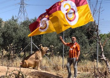 Şampiyonluğu aslanlarıyla kutladı!