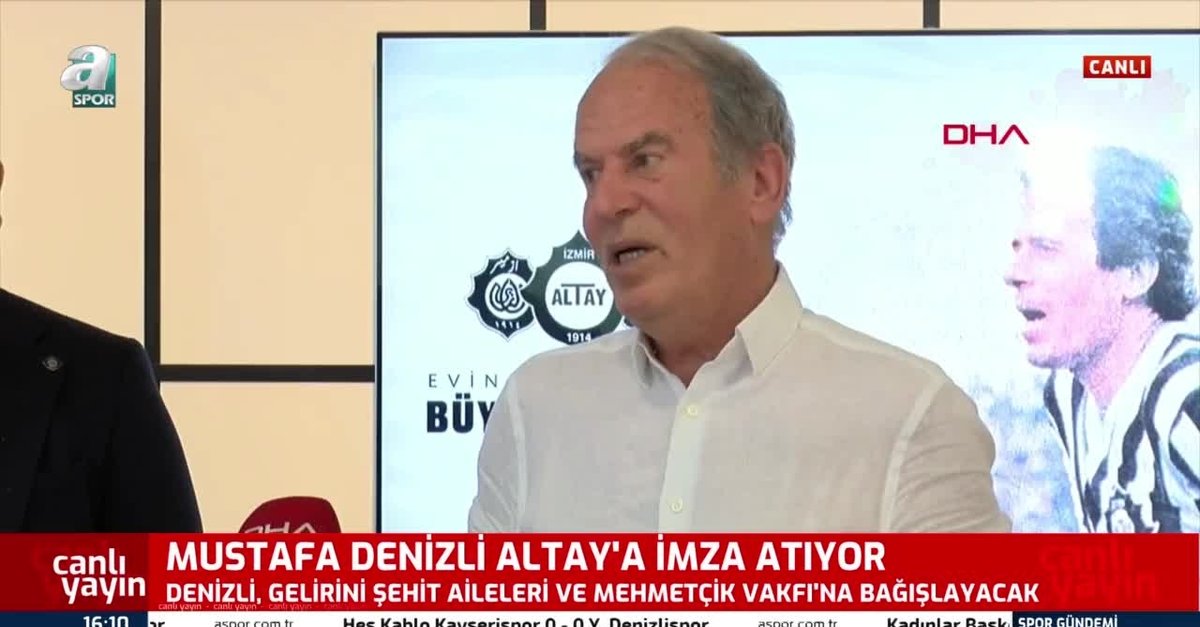 Mustafa Denizli Altay'a imza attı