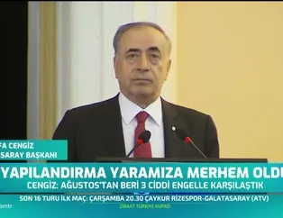 Mustafa Cengiz: Yapılandırma yaramıza merhem oldu