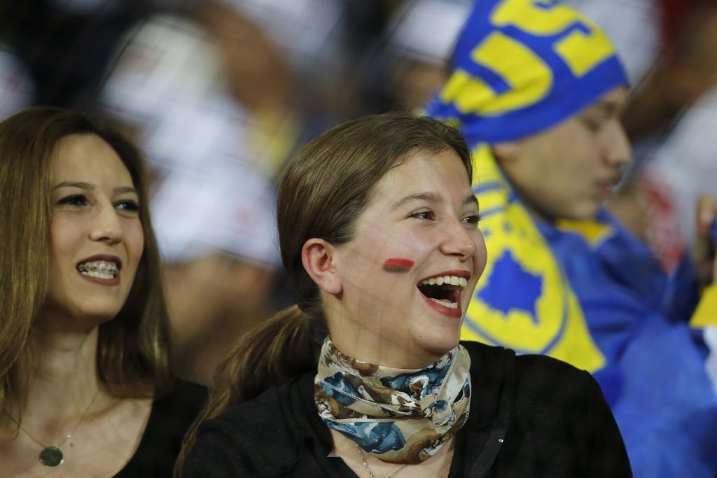 Türkiye-Kosova maçından kareler