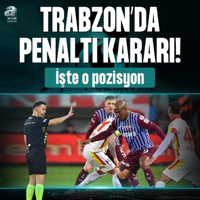 Trabzonspor penaltı kazandı!