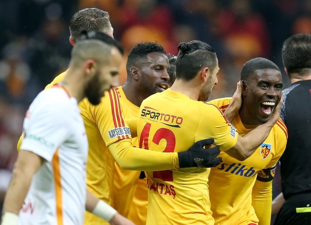 Galatasaray-kayserispor karşılaşmasından kareler