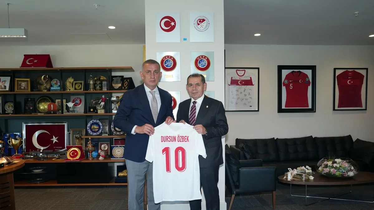 Galatasaray Başkanı Dursun Özbek'ten, TFF Başkanı İbrahim Hacıosmanoğlu'na ziyaret!