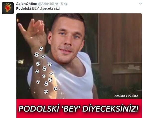 Podolski 5 gol attı, sosyal medya yıkıldı