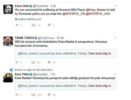 FETÖ'cü Enes Kanter'in pasaportuna el konuldu - 1