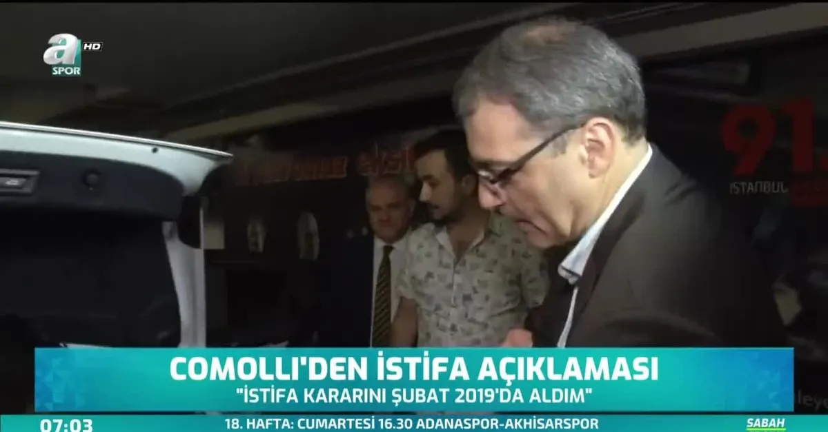 Comolli'den istifa açıklaması