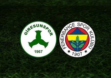 Giresunspor Fenerbahçe | CANLI