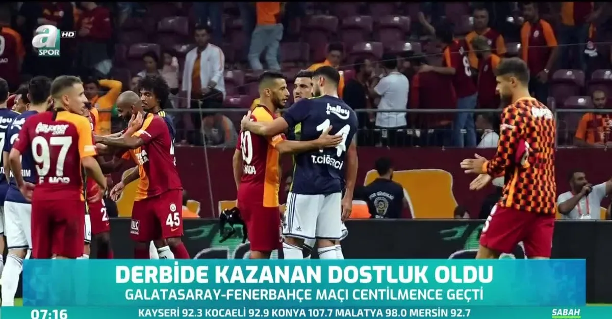 Derbide kazanan dostluk oldu
