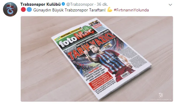 Trabzonspor'dan 'Fotomaç'lı paylaşım - 1
