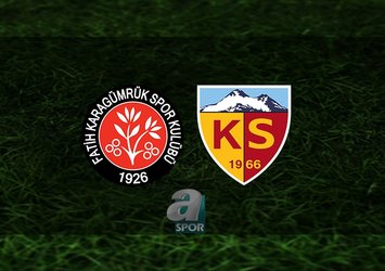 Fatih Karagümrük - Kayserispor maçı saat kaçta?