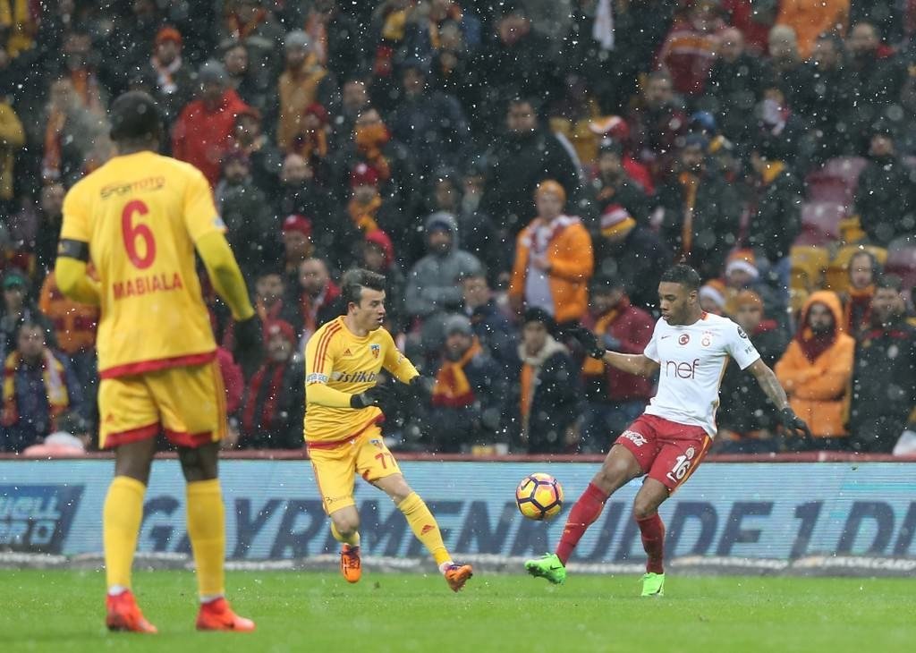 Galatasaray-kayserispor karşılaşmasından kareler