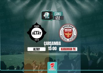 Altay - Karaman FK | CANLI