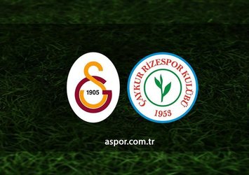Galatasaray - Rizespor | CANLI