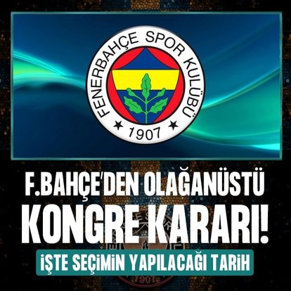 Fenerbahçe’den olağanüstü seçim açıklaması!