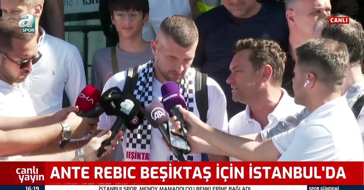Beşiktaş'ın transferi Rebic İstanbul'da!