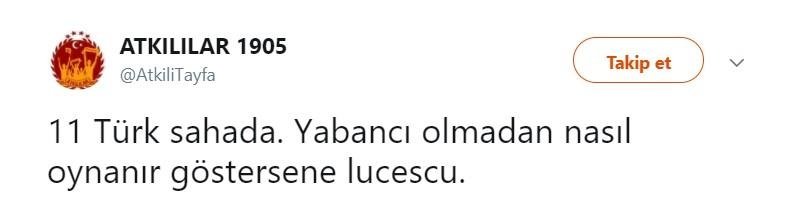 Lucescu’ya büyük tepki