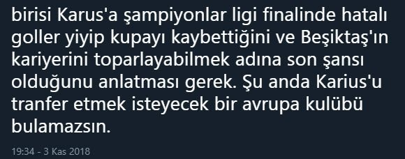 Beşiktaş taraftarlarından sosyal medyada Karius tepkisi!