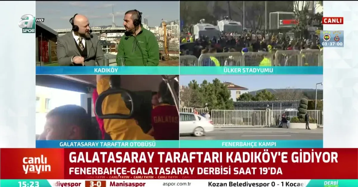 Galatasaray taraftarı stada hareket etti