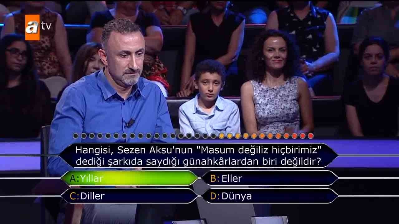 Milyoner’e damga vuran ’Futbol’ sorusu! Kim Milyoner Olmak İster 833.yeni bölüm soru ve cevapları!