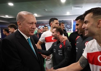 Başkan Erdoğan'dan Milli Takım'a tebrik!