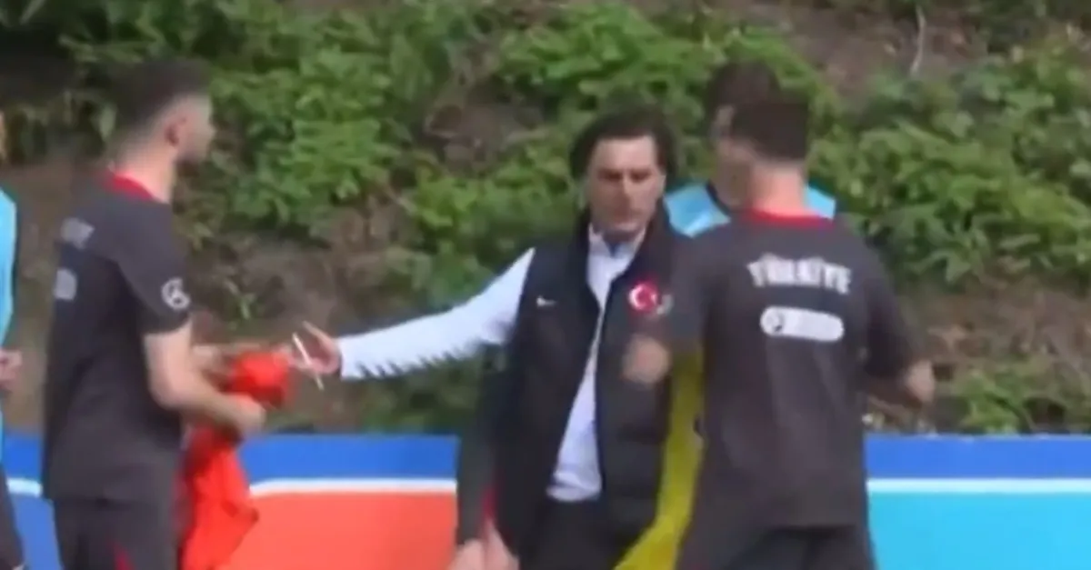 Milli Takım antrenmanında çok konuşulan anlar! Montella ve Arda...