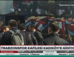 Trabzonspor kafilesi stada hareket etti