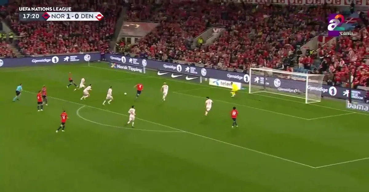 GOL | Norveç 2-0 Danimarka