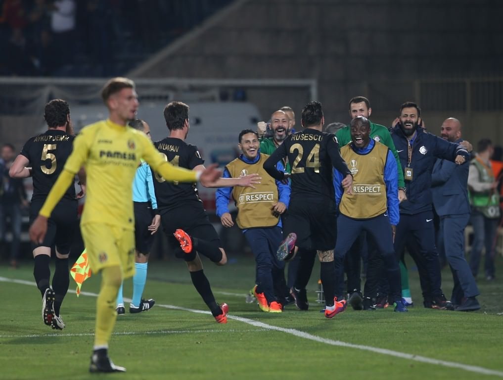 Osmanlıspor - Villarreal maçından kareler
