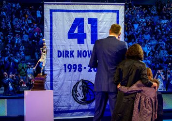 Dallas efsanesi Dirk Nowitzki'nin forması emekli edildi!