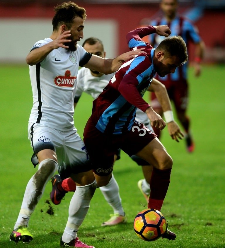 Trabzonspor-Çaykur Rizespor maçından kareler