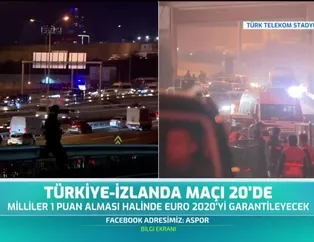 A Milli Takım stadyuma ulaştı